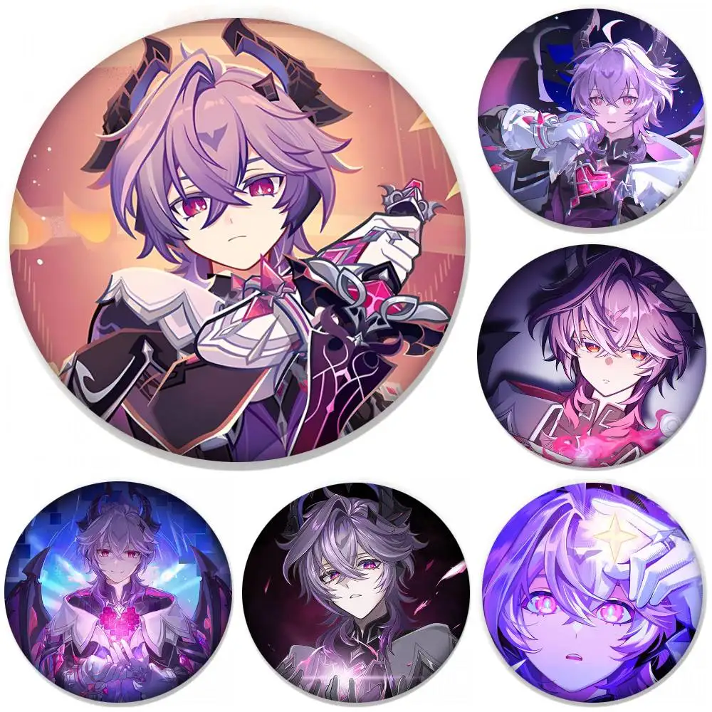 Genshin Impact Durin Anime Round Badge Creative Brooch Clothing Backpack Accessories Lapel Pin