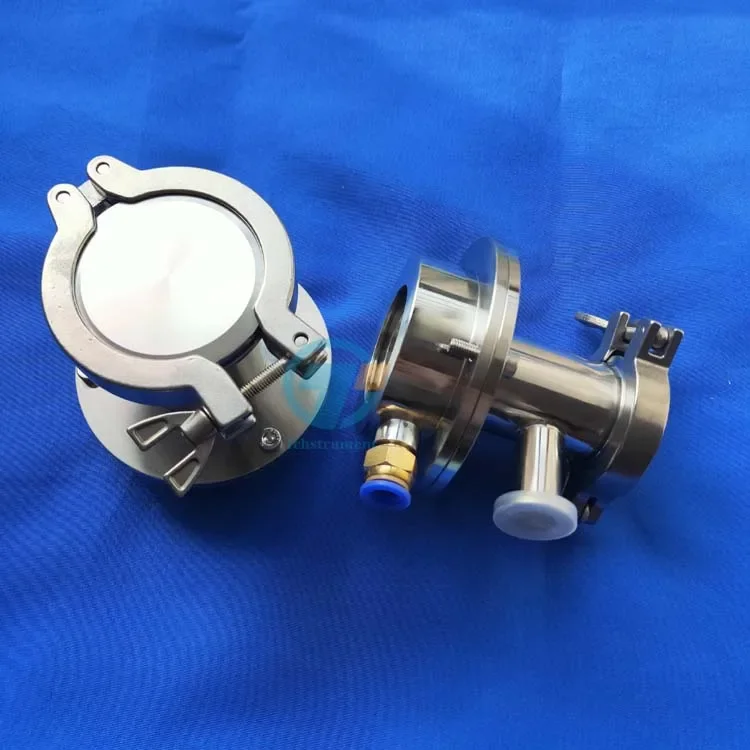 2025 Vacuum Sealing Assembly flange for tube furnace with KF40, KF50 and KF16 port