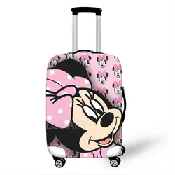 Disney Minnie Maus Reise elastische Farbe Gepäck Koffer Schutzhülle, gelten für 18-32 Zoll Fälle, Reise zubehör