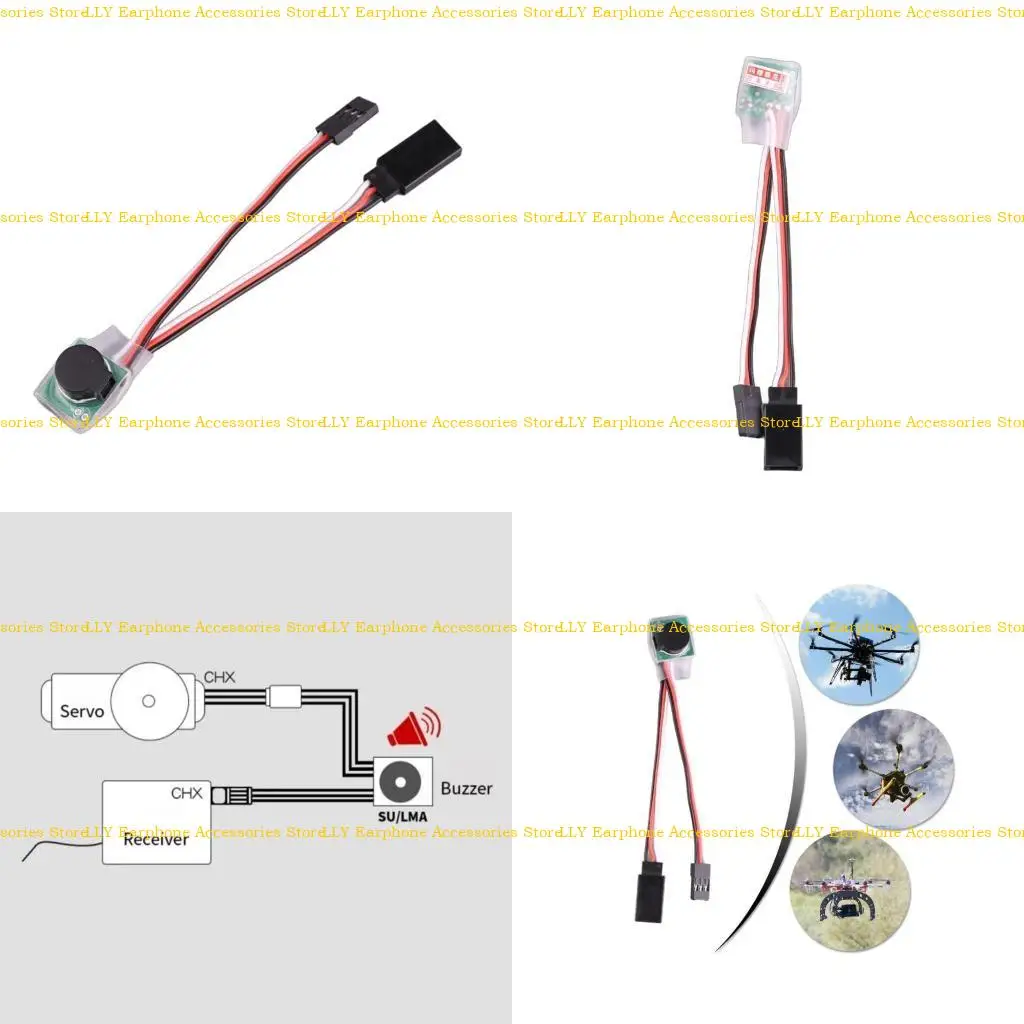 

462E Aircraft Finder Tracers Alarm 85dB Buzzer Remote Control Quadcopter Finder Alarm for Lost Helicopter