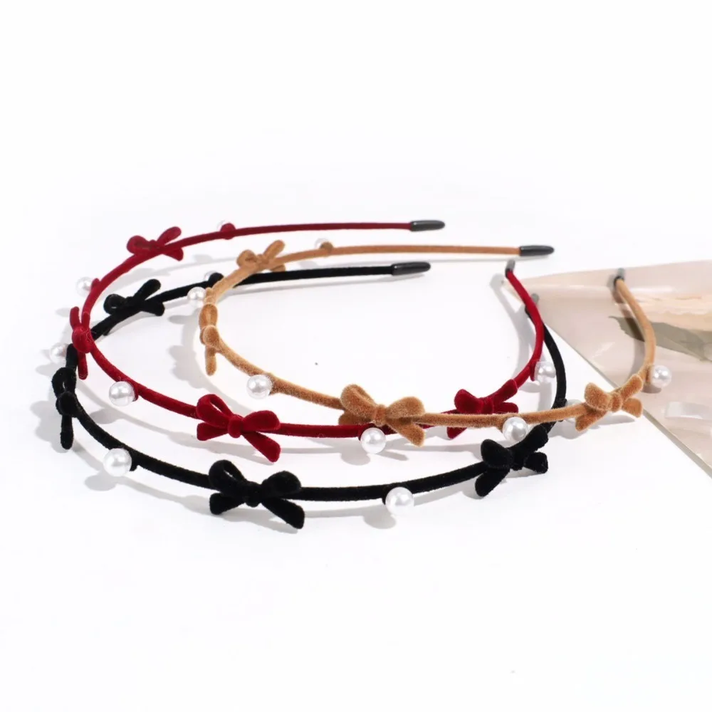 ที่คาดผมโบว์น่ารักน่ารักแสนบางหวานที่คาดผมประดับดอกไม้เป็นฝูง