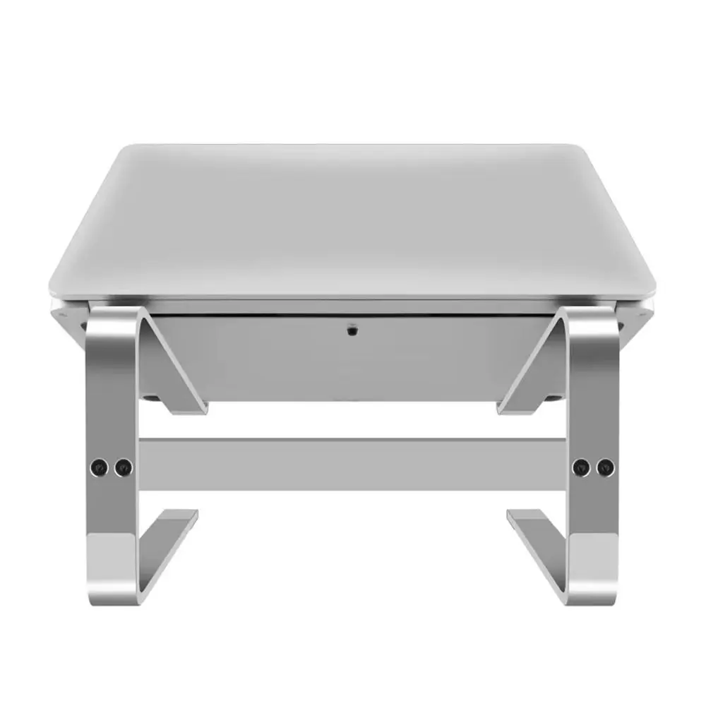 

Portable Double Layer Laptop Stand Ventilated Detachable Mount Notebook Riser Universal Base Iron Laptop Holder Space Saving