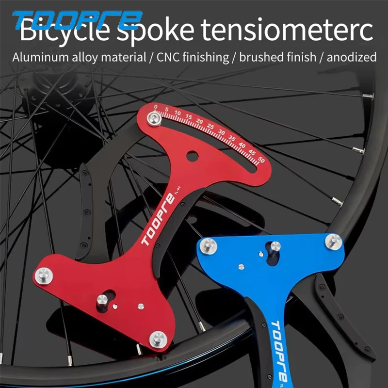 

Toopre Bike Spoke Tension Meter Bicycle Repair Tool for Spoke Precision MTB Road Bike Wheelset Rim Spoke Adjustment Wrench Tools