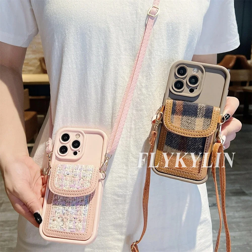 가죽 랜야드 지갑 가방 폰 케이스 삼성 S25 S24 S23 S22 S21 울트라 플러스 S20 FE 노트 20 소프트 쉘용