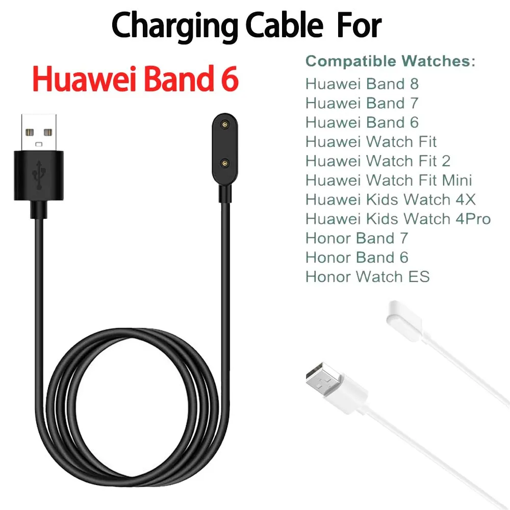Cargador USB para Reloj Inteligente Huawei Band/Watch y Honor Band - Cable Compatible con Huawei Band 10/9/8/7/6, Watch Fit 2/3/4X/4 Pro