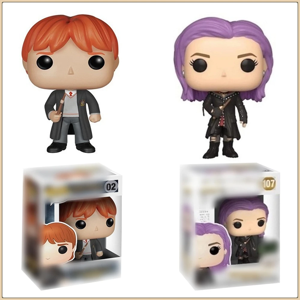 Funko Pop Ron Weasley Nymphadora Tonks Harry Potter شخصيات الأكشن Q-version مجموعة محدودة هدايا نماذج الحلي الرائعة