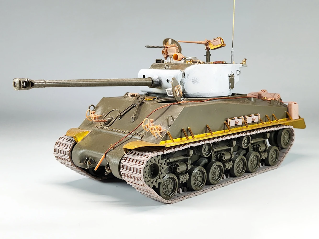 

Модель 1/35 P35-260 Универсальный набор фонарей с защитой для M4 Sherman, 3D-печатная модель, улучшение, добавьте на детали