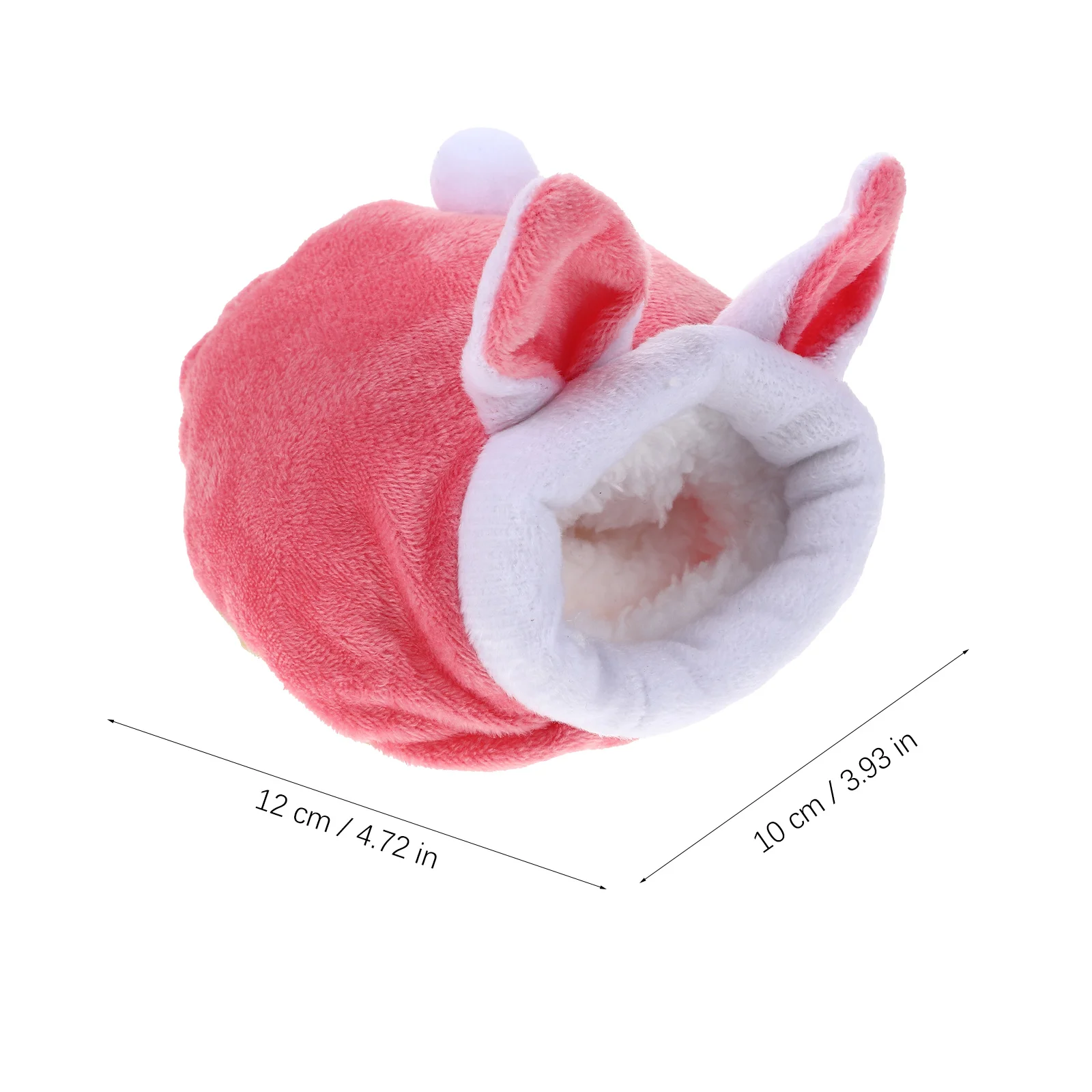 Hamster Cotton Nest Hedgehog Comfortable Sleep Bed Winter Warm Pet Nest Sleeping Bag Pet Supplies (Rabbit Style, Pink)