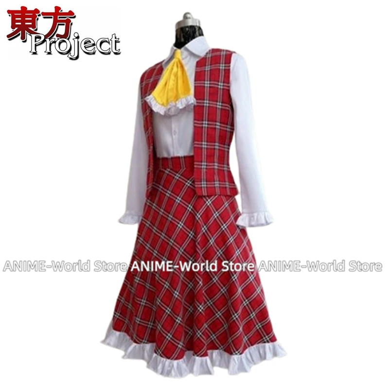 Anime Kazami Yuuka Cosplay Costume Green Wig Custom size Any Size DF DF