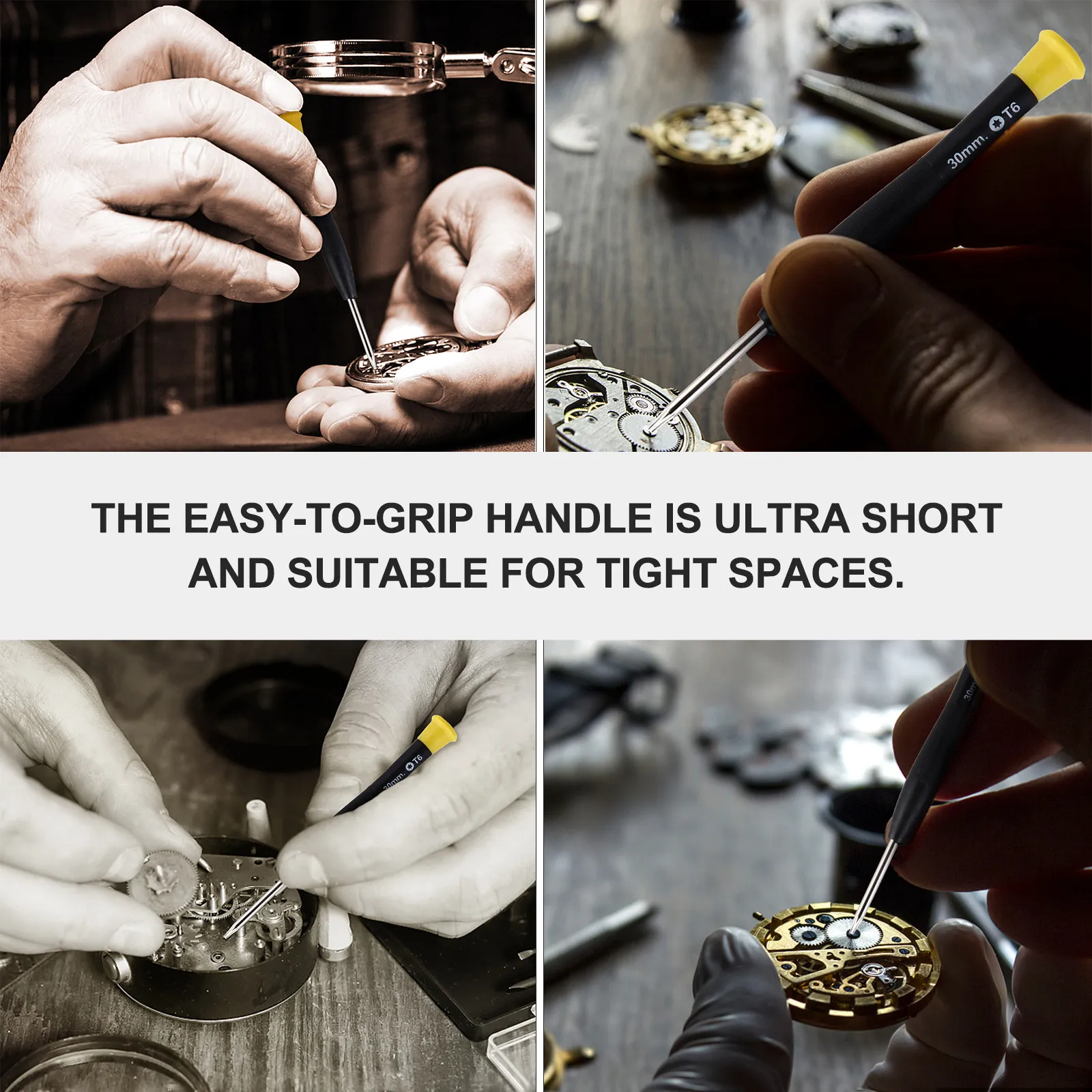 

16Pcs Precision Screwdriver Set Anti-Rust Alloy Steel for Watch Electronic Device Repair Phone Tablet Tools Watch Repair Tools