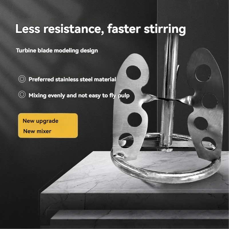 Rod Beating Putty Mixing Mixer Stainless Steel Tool Electric Tool