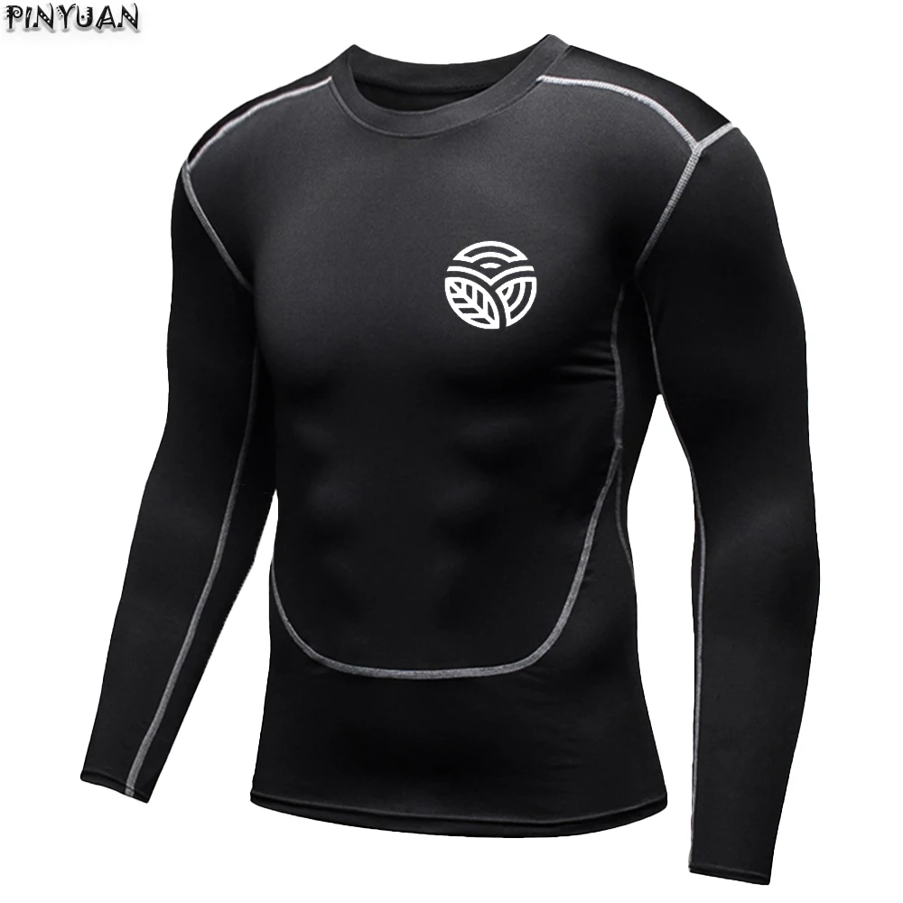 

（Leaf）Sports training, fitness, quick drying, breathable, super elastic men's long sleeved T-shirt