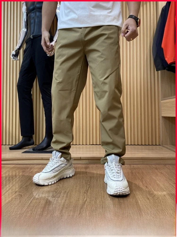 

Уличные мужские повседневные брюки на подкладке с кукурузным узором, теплые бархатные осенне-зимние прямые брюки на молнии со средней талией Faion Ci...