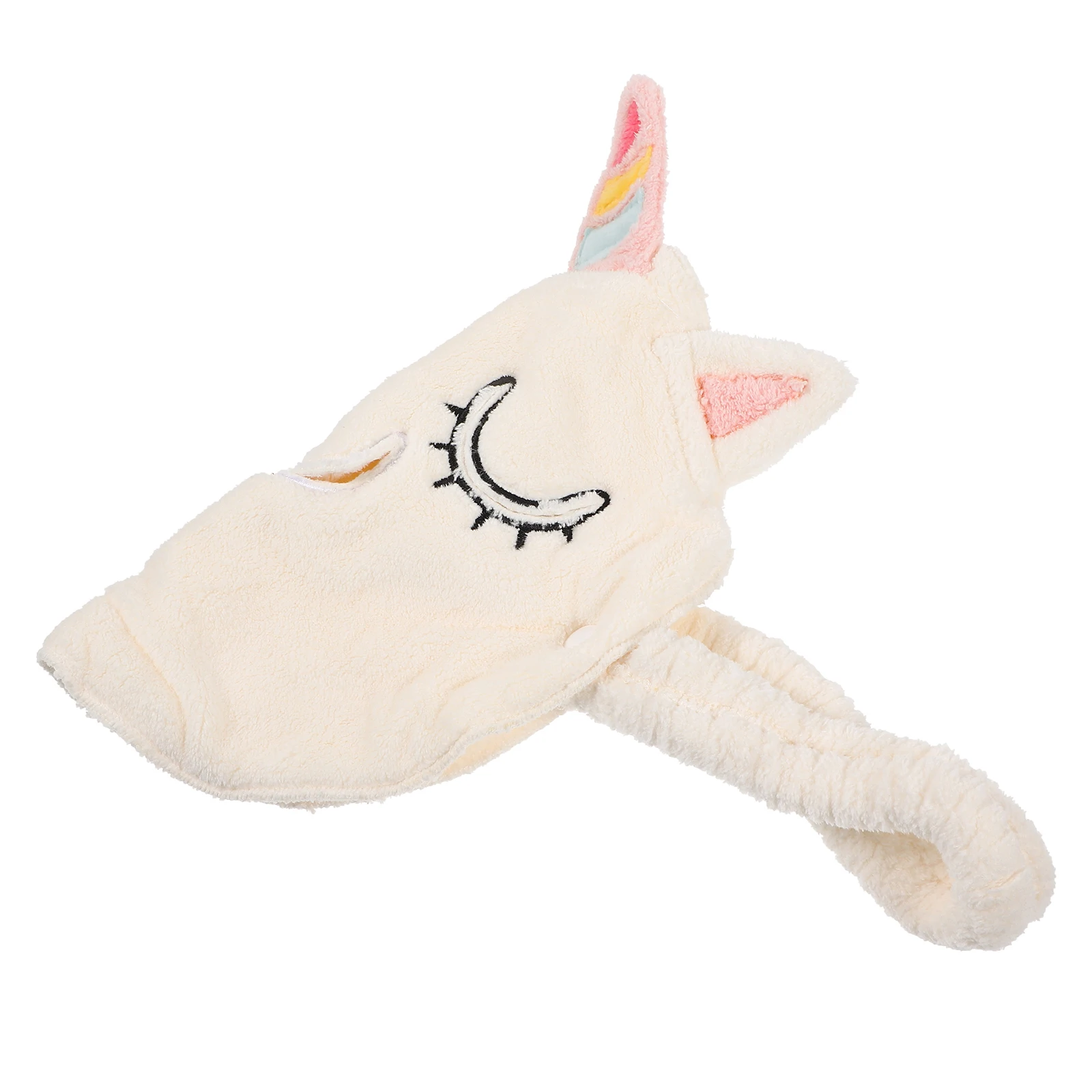 

Hot Compress Facial Towel Single Hole Thickened Coral Fleece Reusable Face Mask Steaming Beauty Supplies Women