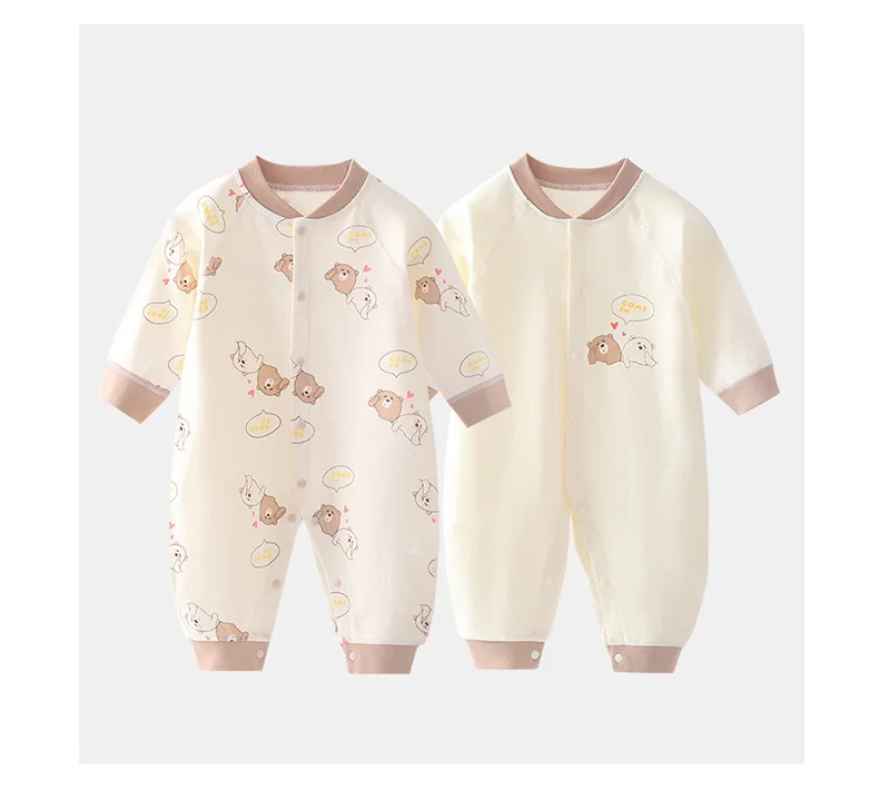 Baby Clothes 2pcs Baby Rompers Newborn Clothes 100% Cotton Long Sleeve Bodysuit & One piece korean reviews many baby clothes