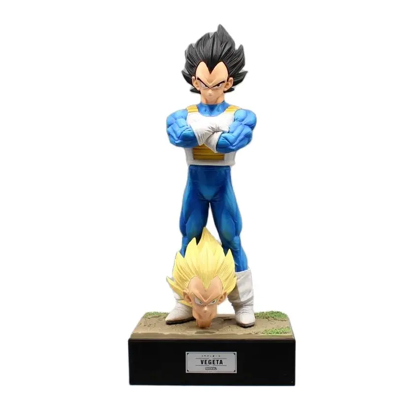 

Dragon Ball Super Vegeta Unlimited Energy Stamina 12" Animation Figure 2 Heads , Cartoon Game Anime Model Ornament Decoration