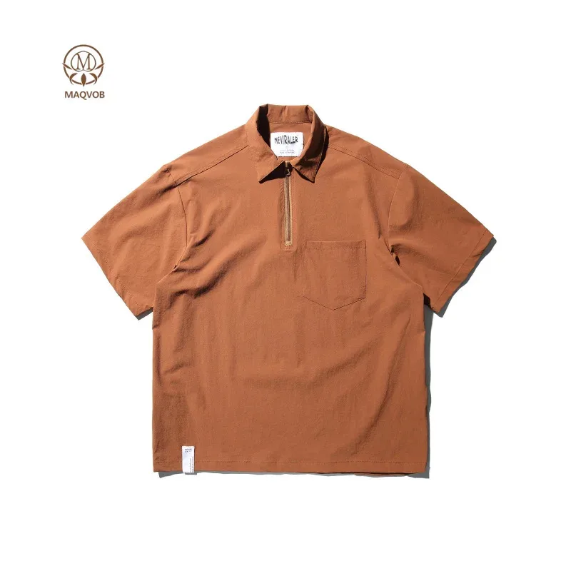 

HELLOMARCEL Outdoor Mountain Waterproof Quick Dry Short Sleeve Polo Shirt Loose Workwear Half Sleeve Shirt Men and Women