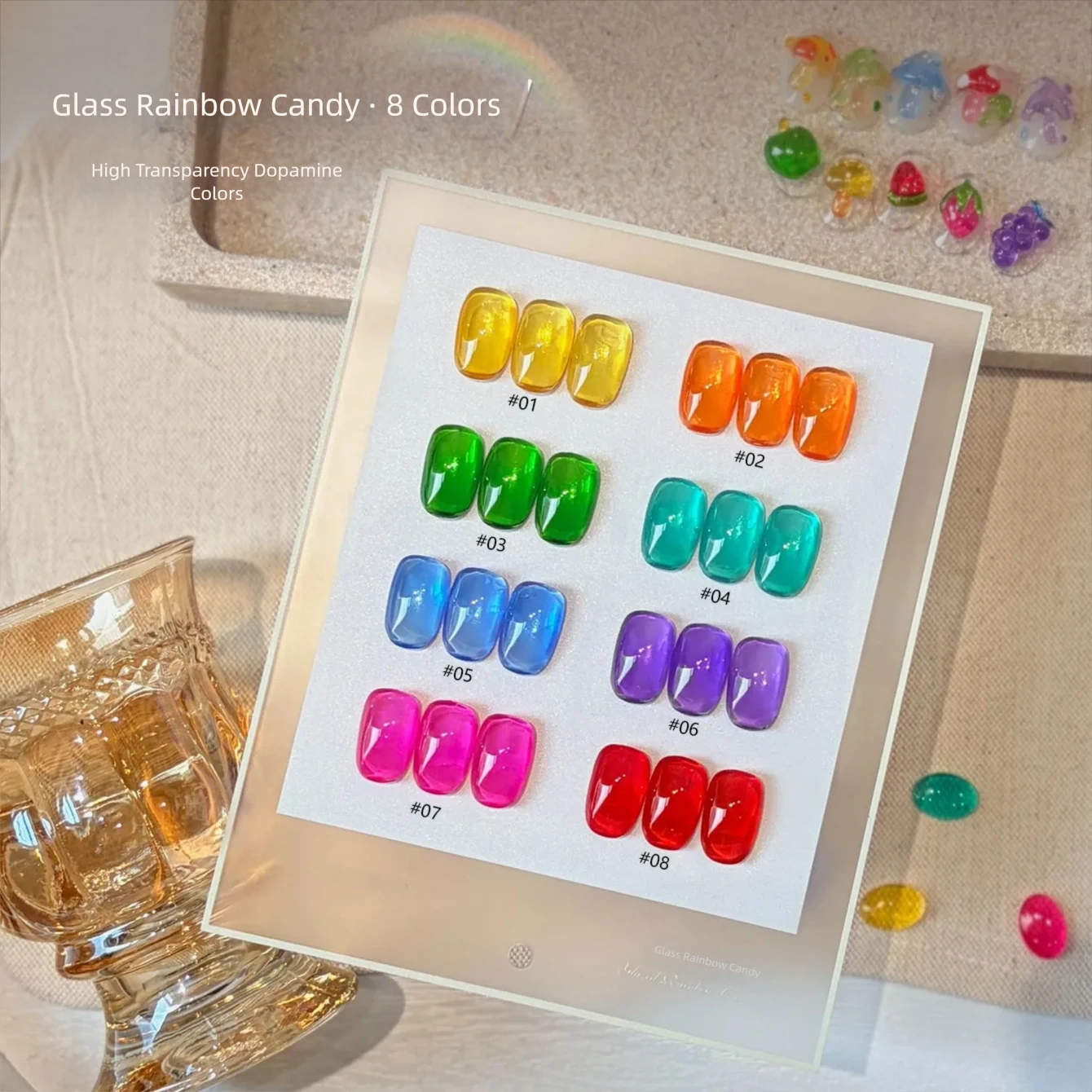 MIANEL Seven-Color Glass Serie - Nail Art Trend 2026 ulasan dan harga