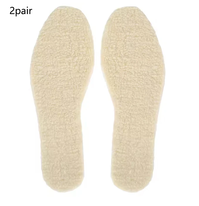 Verstellbare warme Einlegesohlen mit Fleece und verdicktem Lammfell, bequeme Kaschmir- und Baumwolleinlagen für Schneestiefel – Detail 6