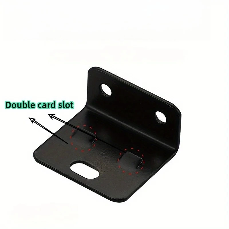 4 Sets 2‑in‑1 Metal Fixing Clips, L‑Shaped 90° Furniture Right Angle Connectors, Thickened Easy‑to‑Install Hardware Brackets
