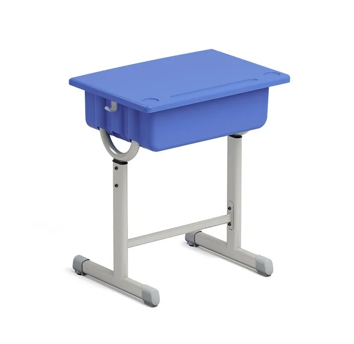 Durable School Furniture Student Single Desk Modern School Furniture Student Desk And Chair Adjustable Metal School Tables