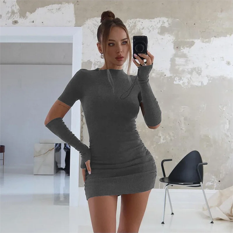 فساتين نسائية جودة عالية الصيف رايون عارية الذراعين السباغيتي حزام مطوي متوهج يتأرجح الجوف التدريجي منتجع لطيف العطاء #3