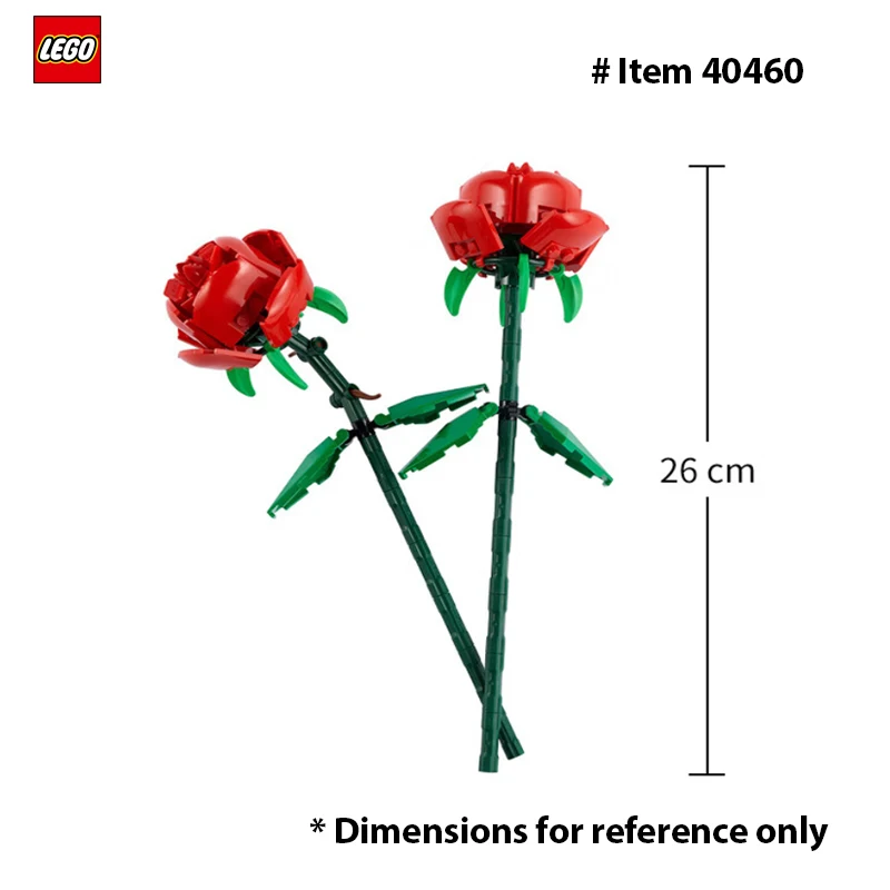 LEGO 40460 Roses Building Kit, Artificial Flowers for Home Décor, Unique Gift for Her or Him for Anniversaries