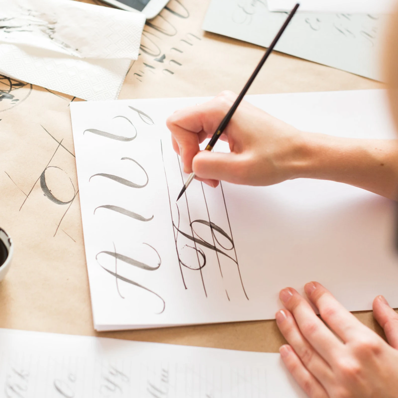 

100 Pcs Calligraphy Xuan Paper Premium Suitable for Chinese Painting Watercolor Drawing Rice Paper Art Supplies