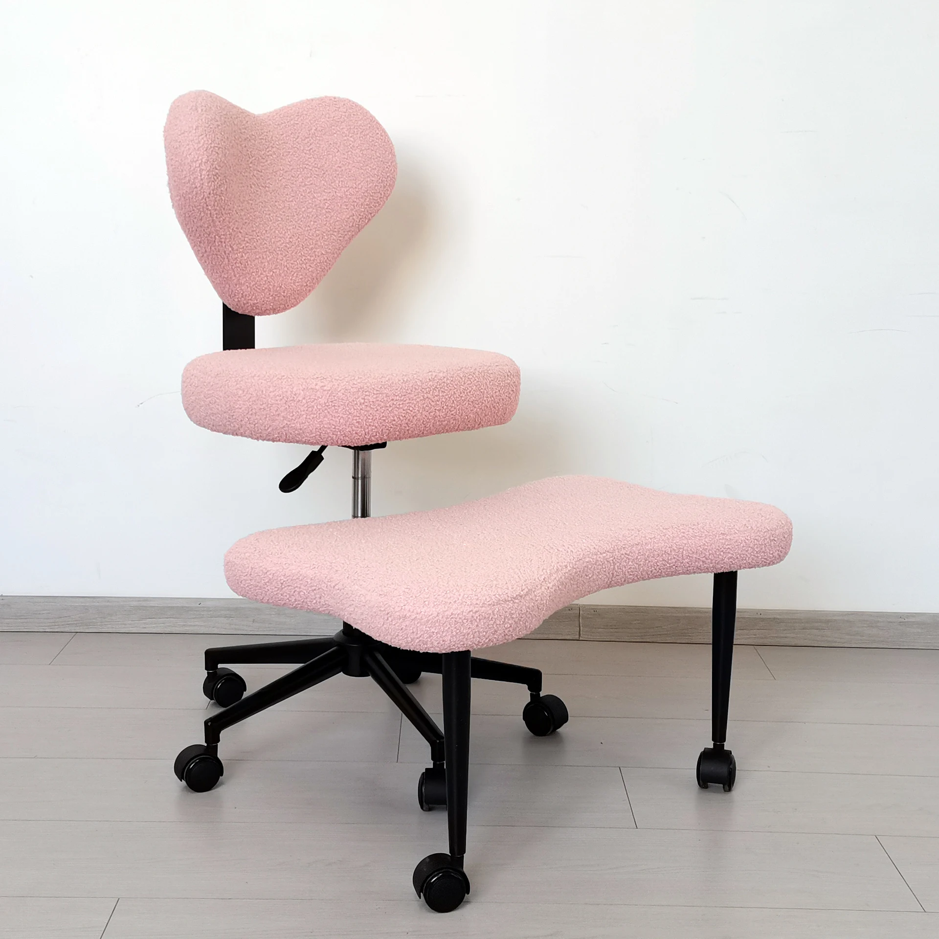 Modern Cross-Legged Style Home Office Lift Chair with Movable Backrest for Meditation & Leisure Lazy Leisure Stool