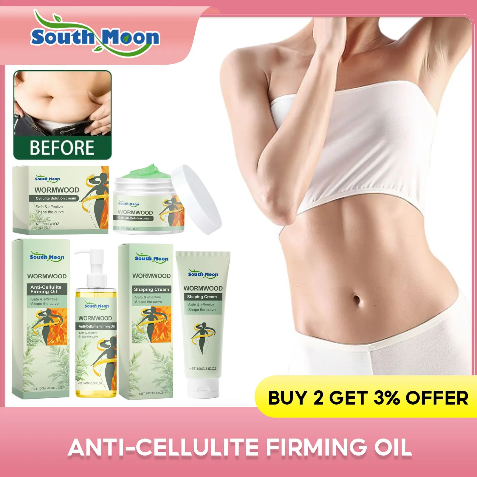 

Anti-Cellulite Firming Oil Lift Tighten Sagging Arms Thighs Remove Waist Abdomen Fat Burning Cream Health Body Shaping Products