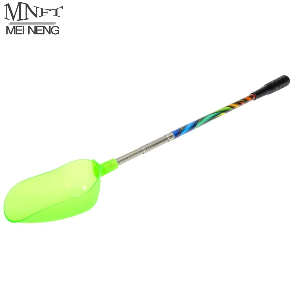 

MNFT 1PC Fishing Bait Throwing Spoon 3-section Telescopic Colorful Carbon Rod Portable Throw Carp Fishing Baits Tools