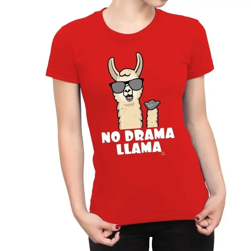 1T T Shirt Womens No Drama Llama