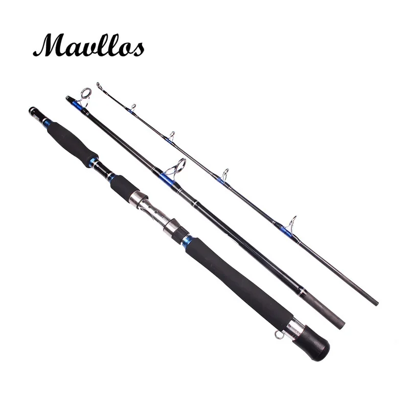 Imagem -06 - Mavllos Storm Jigging Rod para Pesca de Atum Ponta de Carbono Água Salgada Spinning Rod Seção 1.8m 2.1m Lure 70250g 2050lb