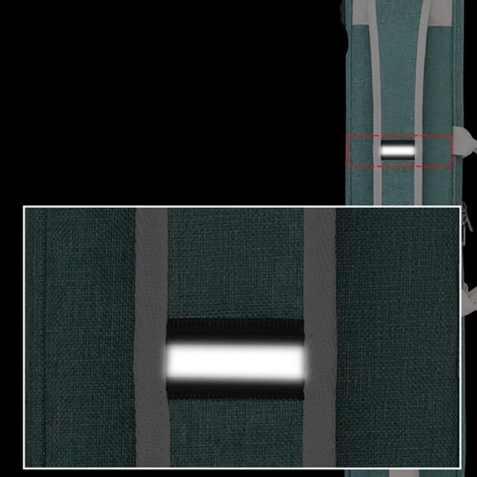 Billiards Pool Cue Bag with Zippered Pockets Cloth Carrying Case for Cue Tips and Billiard Chalk Holder