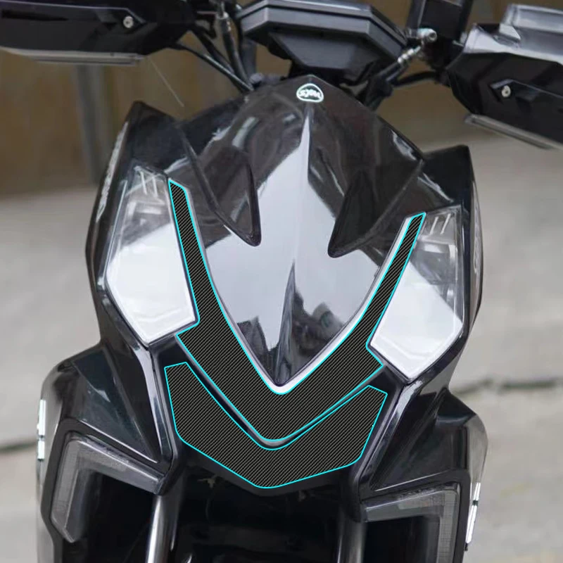 For to SYM DRG158 DRG150 sticker carbon fiber protection film oil tank sticker modified accessories, anti scra