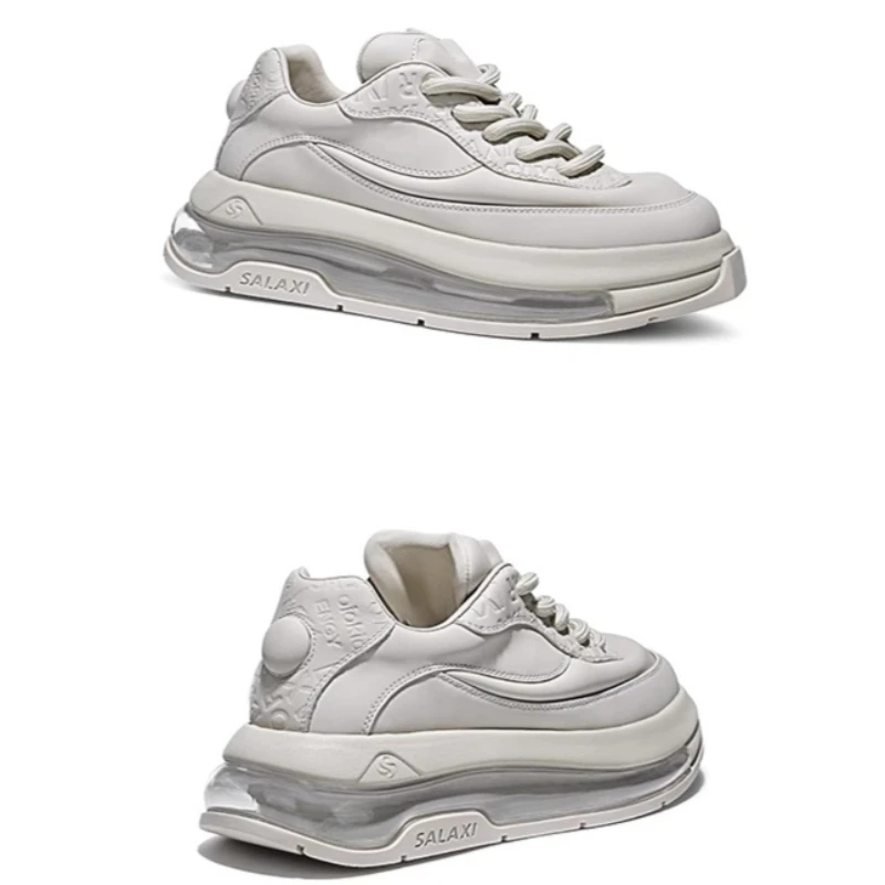 أحذية رياضية كاجوال بنعل ناعم وسادة أوروبية للرجال والنساء من الجلد الطبيعي أحذية مريحة قابلة للتنفس #4