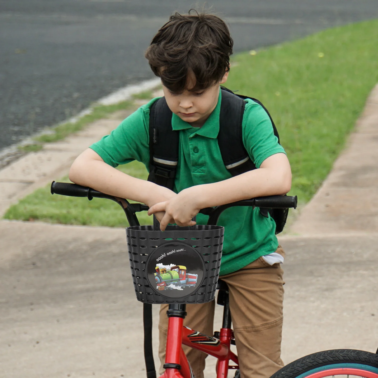 

Bicycle Basket Scooter Handlebar Front Bicycles Storage Bike Baskets Plastic