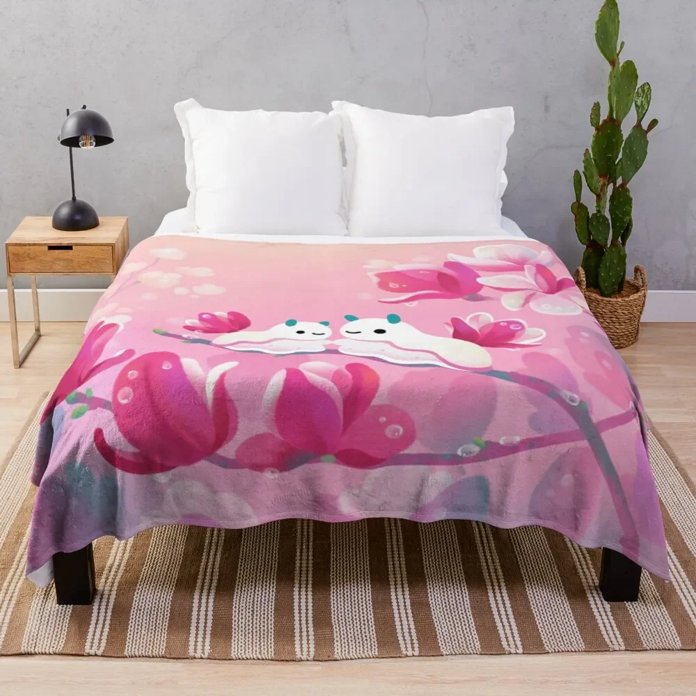 

Magnolia sea slug Throw Blanket Luxury St Bed linens Decoratives Sofa Throw Blankets