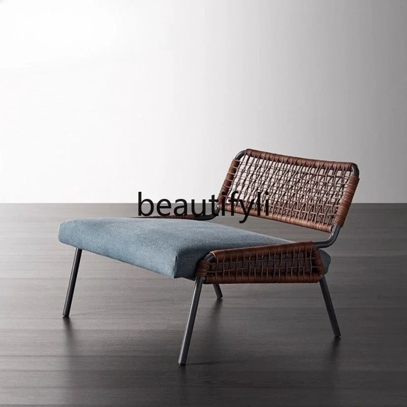 GG Outdoor Rattan Woven Courtyard Open-air Homestay Garden Small Apartment Balcony Villa Hotel Waterproof Sunproof Sofa