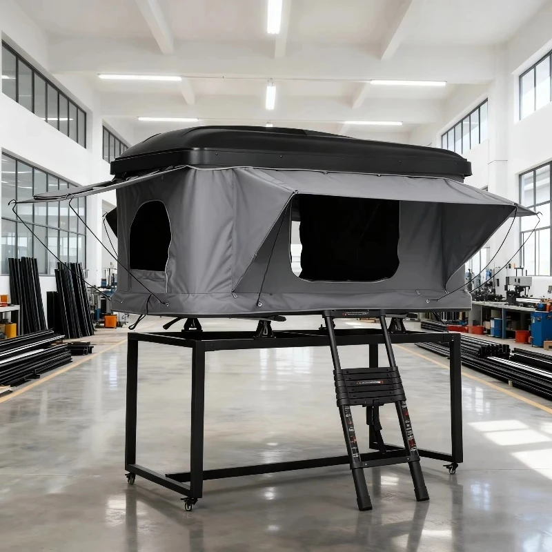 WaterproofAuto Parts Waterproof S Hard 2-4 Person Roof Top Tent Fit 4X4 Outdoor Auto Camping Acces