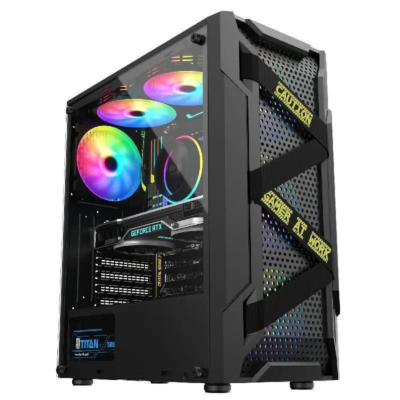 Best Prices Gaming Desktop PC &    Combos Set I9 Level Xeon E5-2676 V3 12 Core 64G RAM RX580 8G Video Card Computers