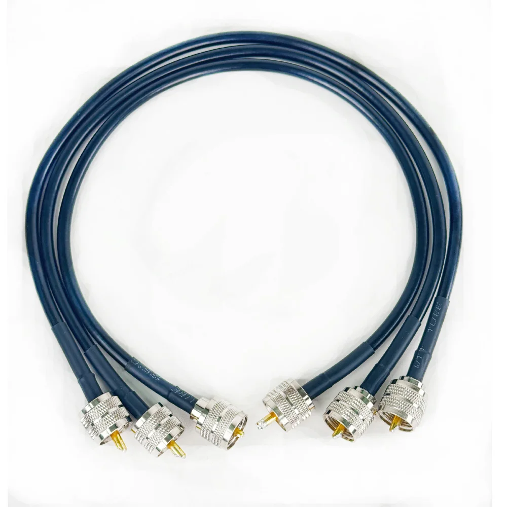 RG58 Przedłużacz anteny kablowej RF Coaxial UHF PL259 Male to UHF SO239 Female Pigtail Connector for Radio Ham Radio FM Transmitter — zdjęcie 2