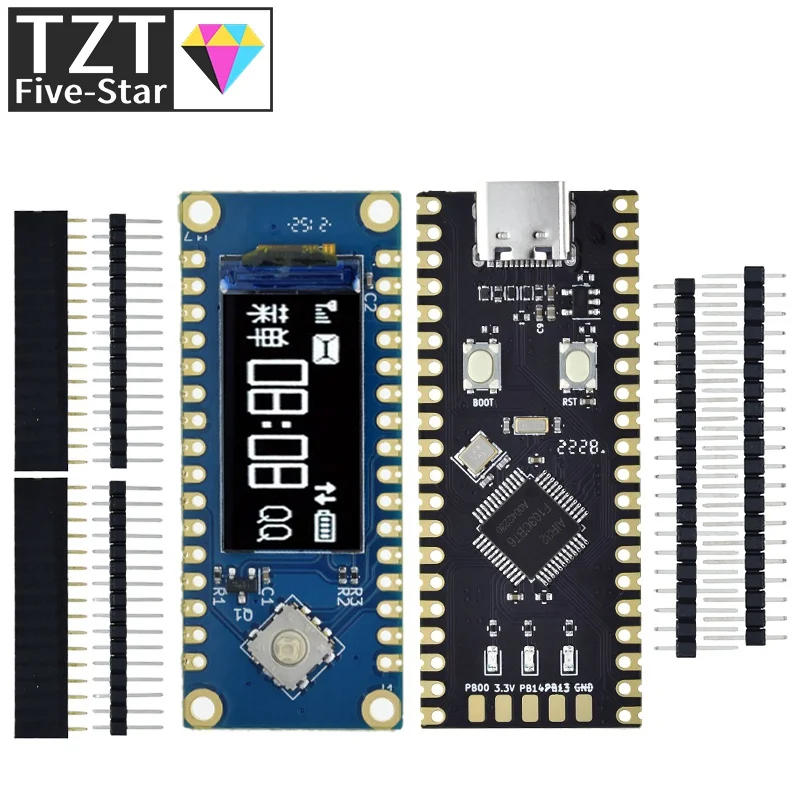 TZT Air103 Air32F103CBT6 MPU6050 AHT10 AIR101-LCD Main frequency highest 216M,32K RAM+128K Flash Compatible for STM32 DAPLINK