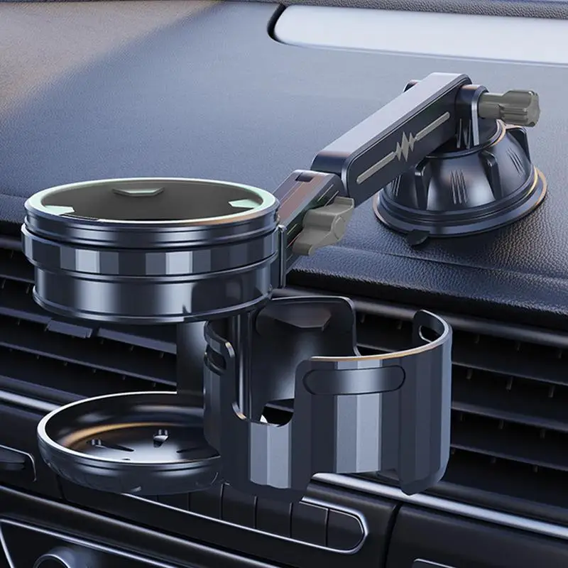 

Car Suction Up Cup Holder Adjustable Non-Slip Vacuum Suction Cup Support Recessed Folding Cup Drink Stand For Dashboard Window