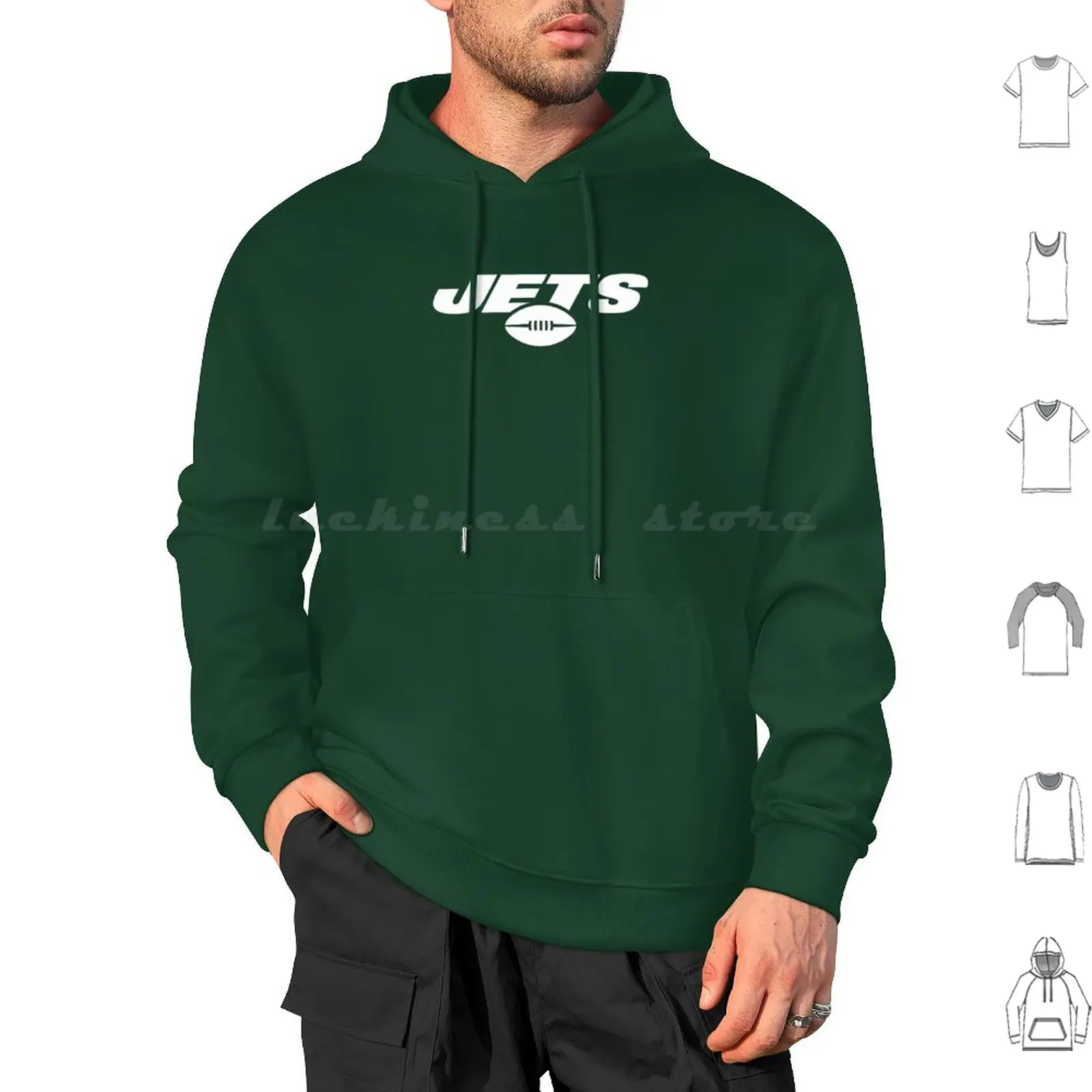 New Jets-City Hoodie cotton Long Sleeve Ny Green Black Zach City