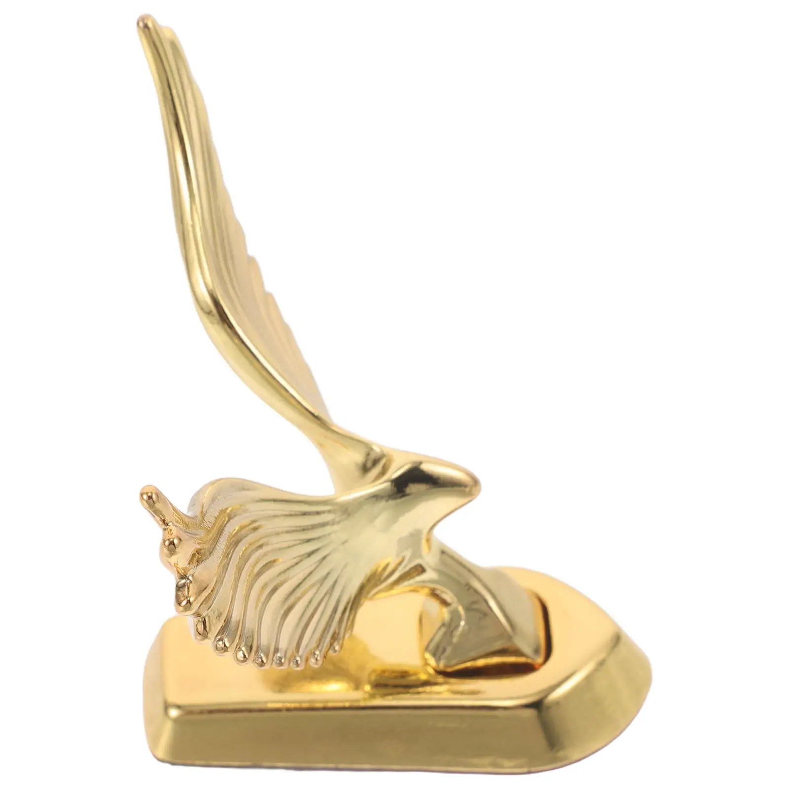 Universal 3D Eagle Hood Ornament Metal Car Badge Stand Auto Styling Bonnet Emblem Golden 4.1x3.3 Car Truck Eagle Sculpture Rust