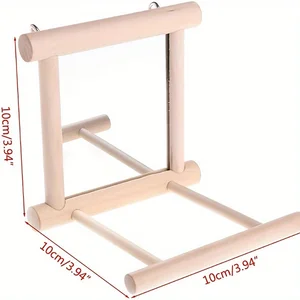 Interactive 1pc bird mirror balancing for perfect petty-a-car parrots cage for parrots, macaws, African gray, parakeets 10 Main Sales Maca de Clothes - №7