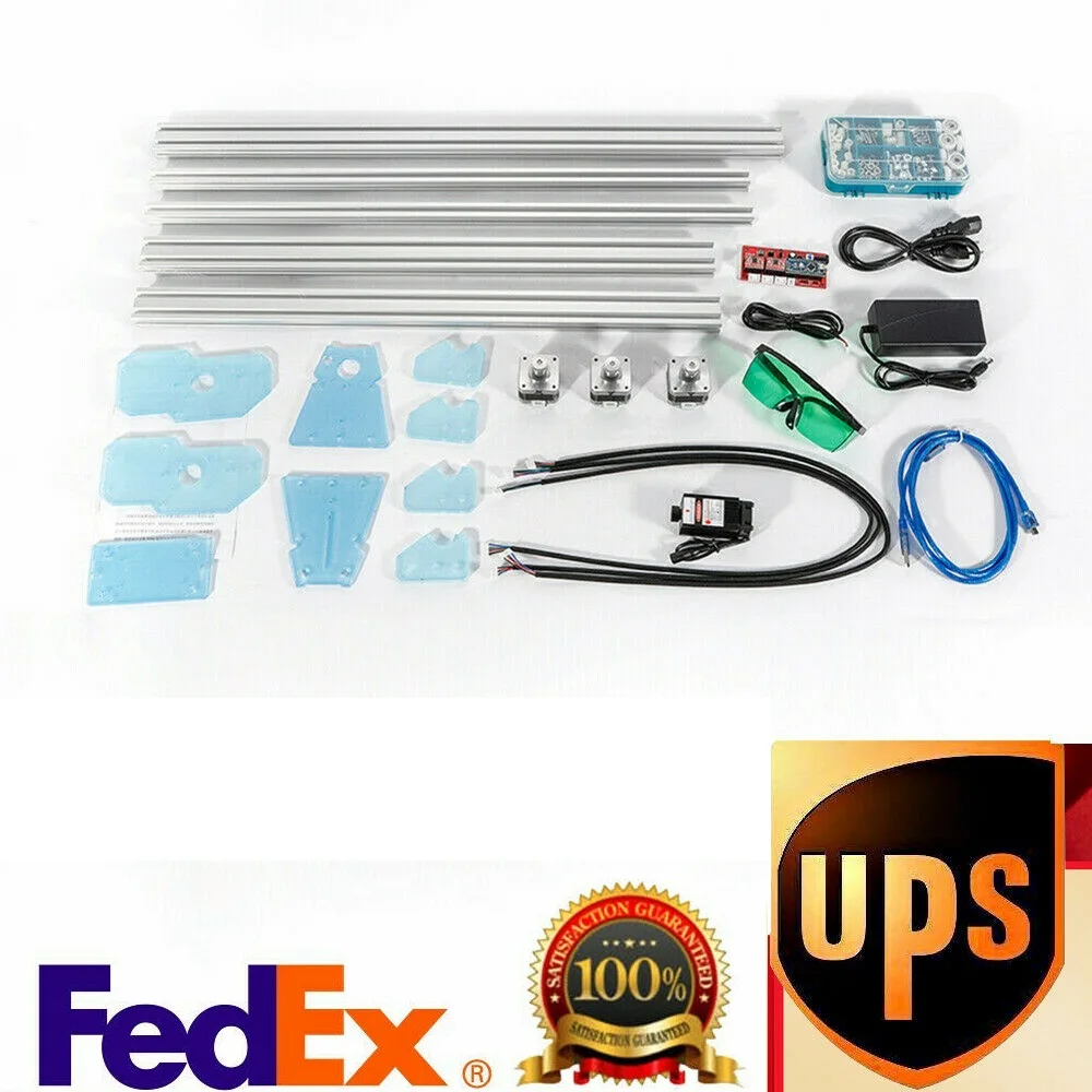 3000mw CNC Laser Engraving Machine Cutting Printer Desktop DIY Engraver with Laser Head