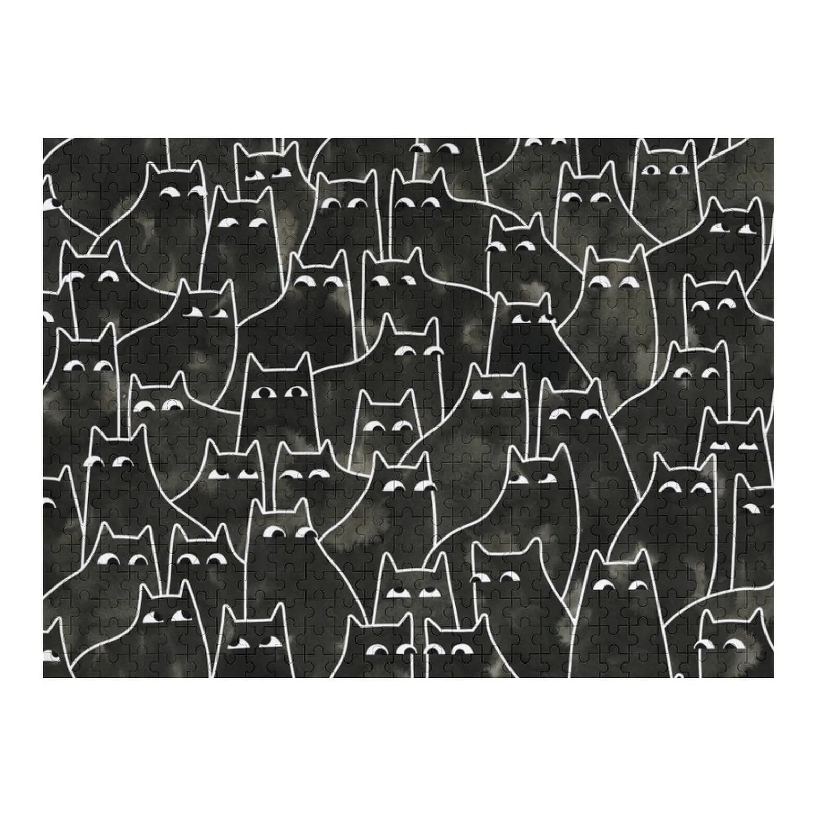 

Suspicious Cats Jigsaw Puzzle For Children Personalized Baby Object Puzzle