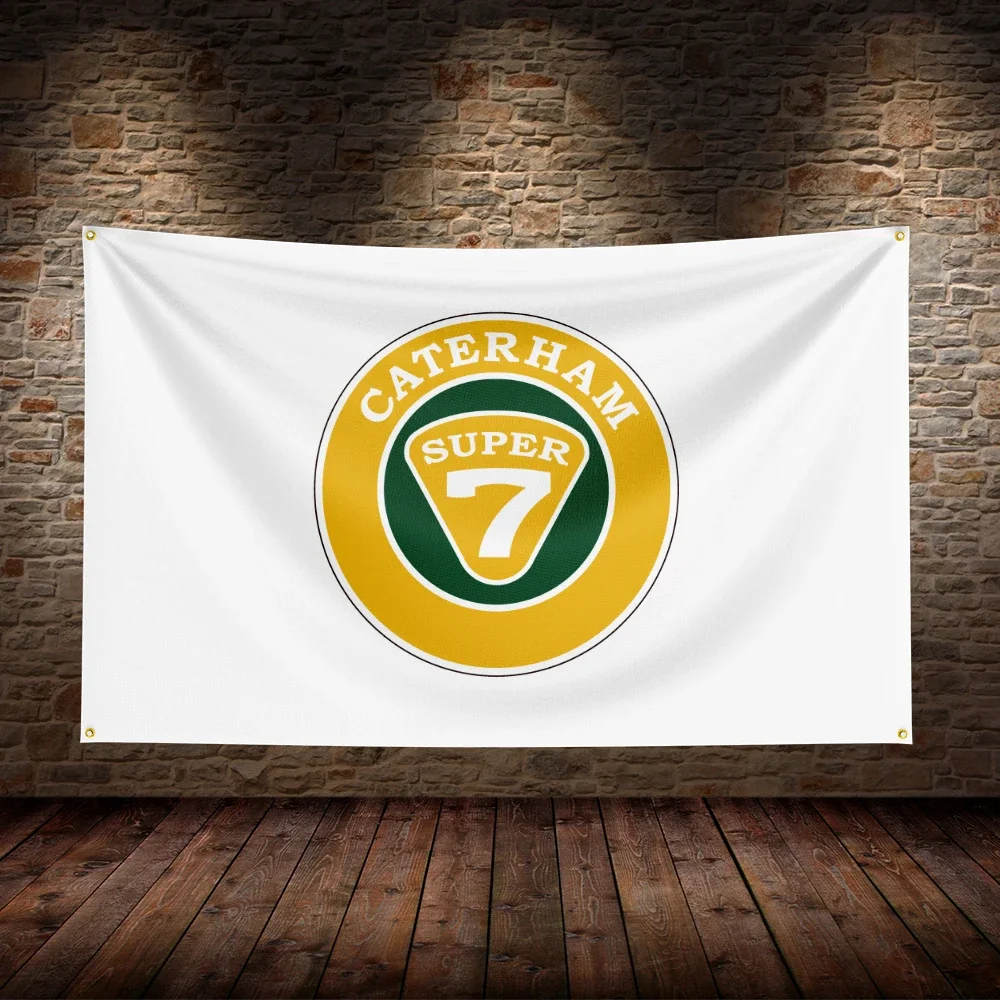 3x5 FT C-Caterhams Racing  Flag Polyester Printed Car Flags for Room Garage Decor